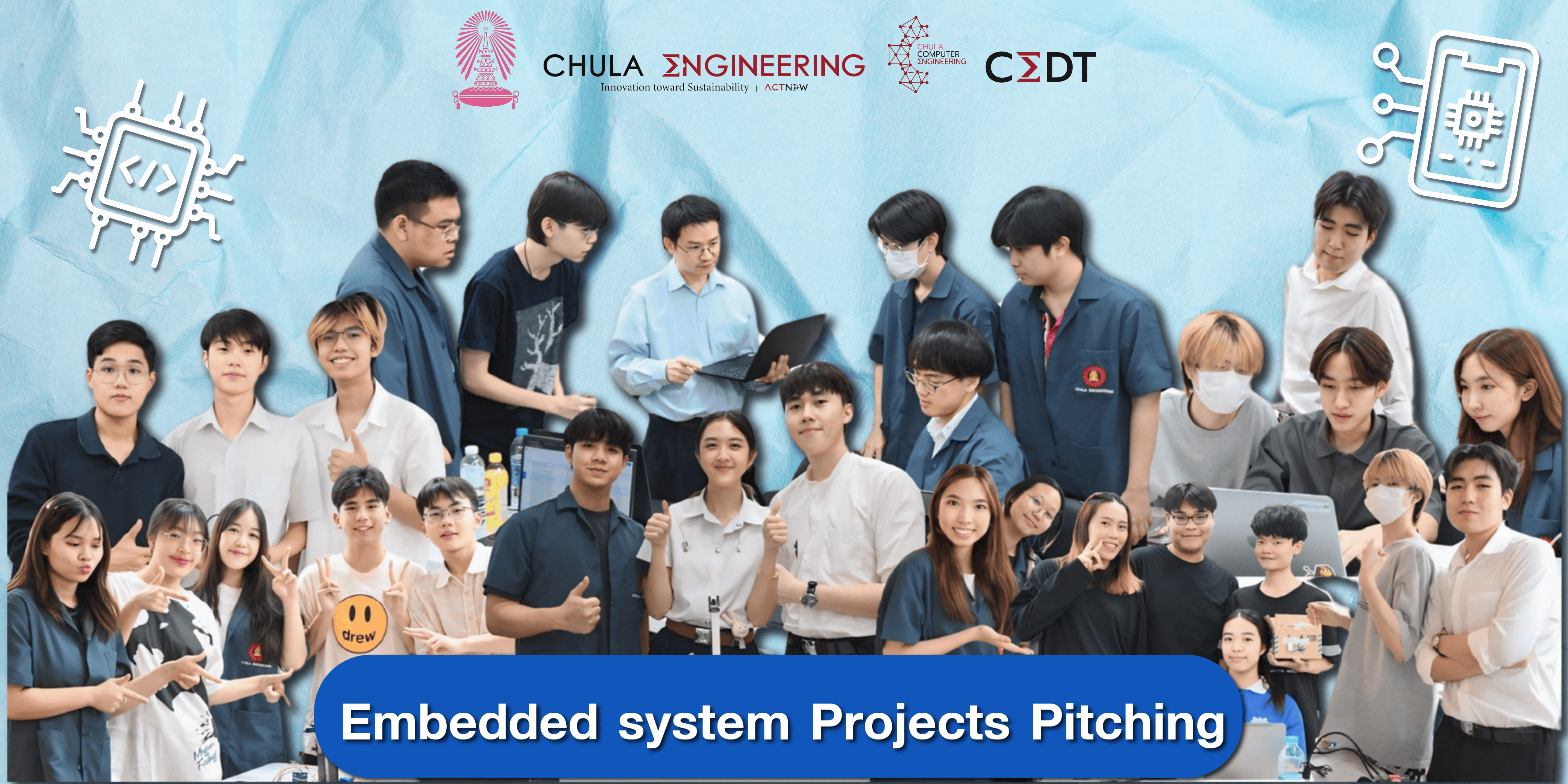 สุดยอดนิสิต CEDT โชว์ศักยภาพในการทำ Projects Pitching ในวิชา Embedded System