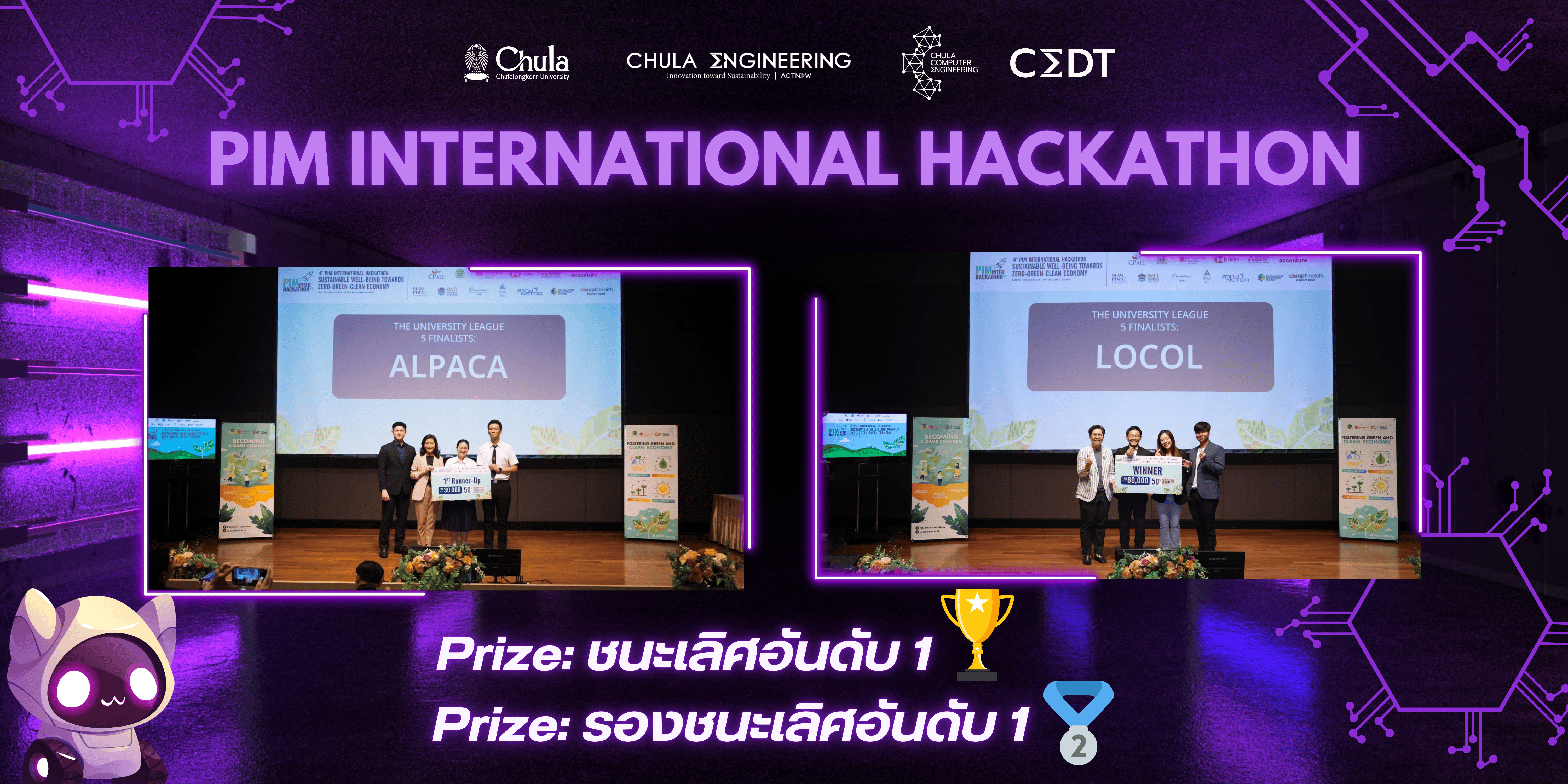 นิสิตภาควิชาวิศวกรรมคอมพิวเตอร์ คว้ารางวัลชนะเลิศ และรองชนะเลิศอันดับ 1